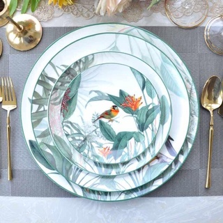Mua Đĩa phong cách Bắc Âu sang trọng  đĩa trắng họa tiết  bát đĩa ăn tiệc cao cấp  đĩa salad  đĩa chính