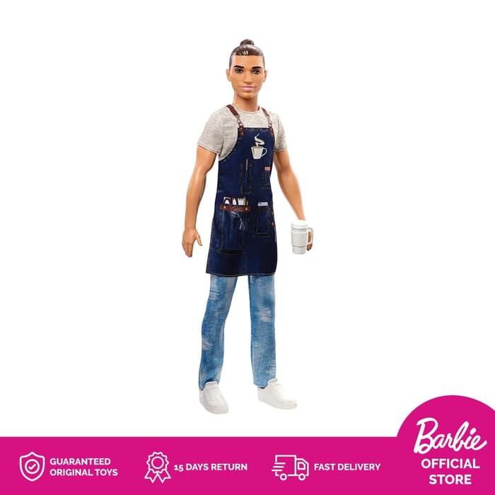 Búp Bê Barbie Ken Barista Thiết Kế Dễ Thương Cho Bé Gái