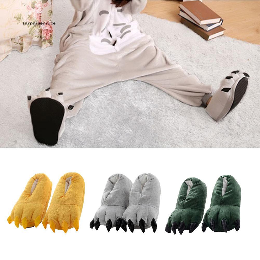 Dép đi trong nhà chống trượt hình chân thú vui nhộn