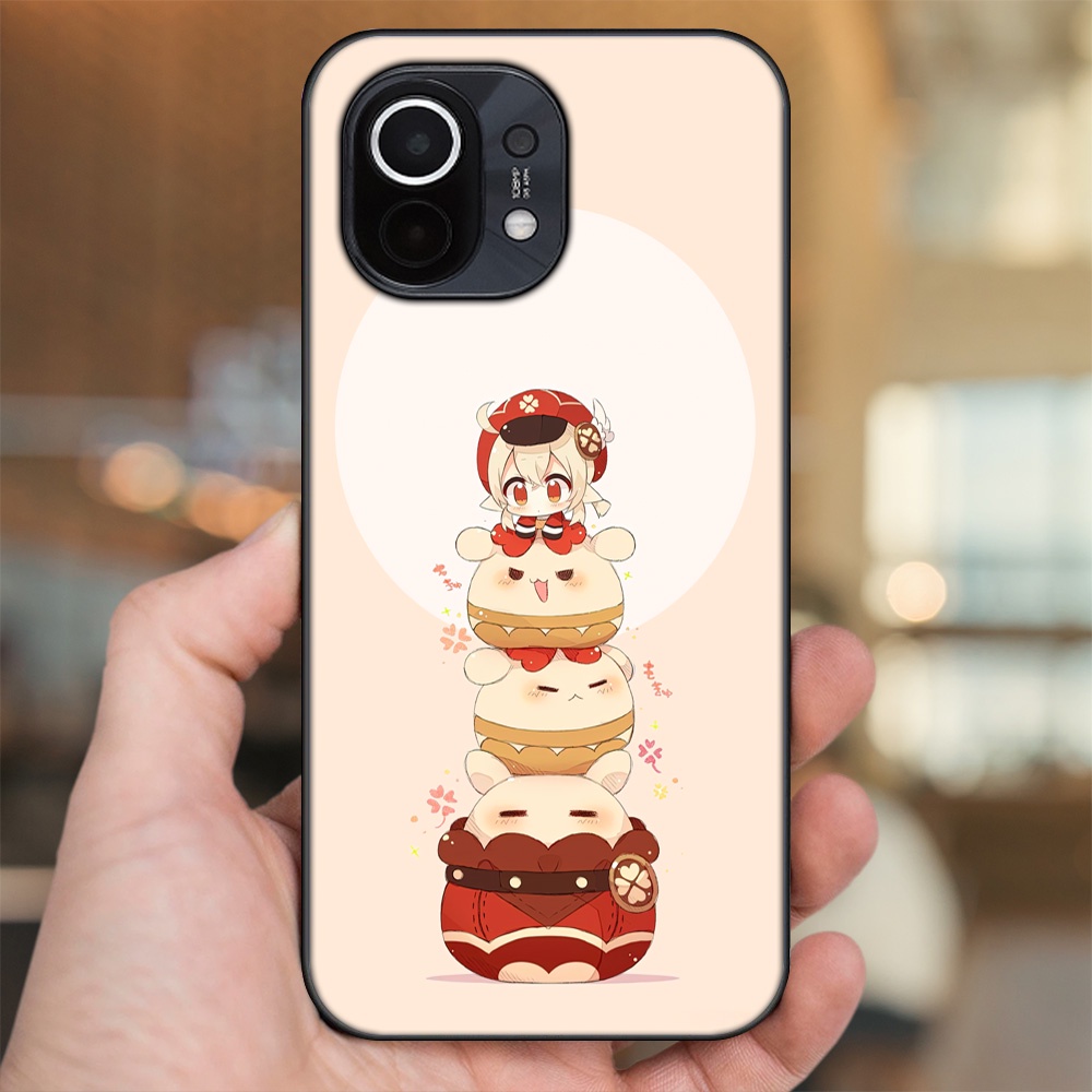 Ốp lưng Xiaomi Mi 11 viền đen in hình Klee Genshin Impact