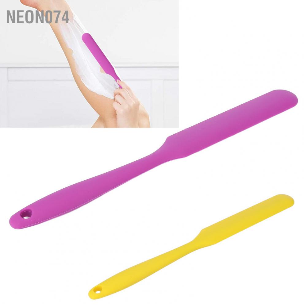 Neon074 Wax Spatula Melting Applicator Hair Removal Bean Scraper Multifunctional Silicone  Thìa phết sáp nóng