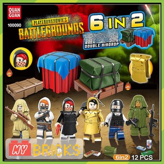 Combo 6 nhân vật PUBG Battle Grounds Hòm Thính Kép - Non lego - MR5090