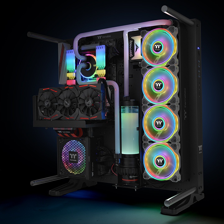 Fan Thermaltake Riing Quad 12 RGB White - Hàng chính hãng