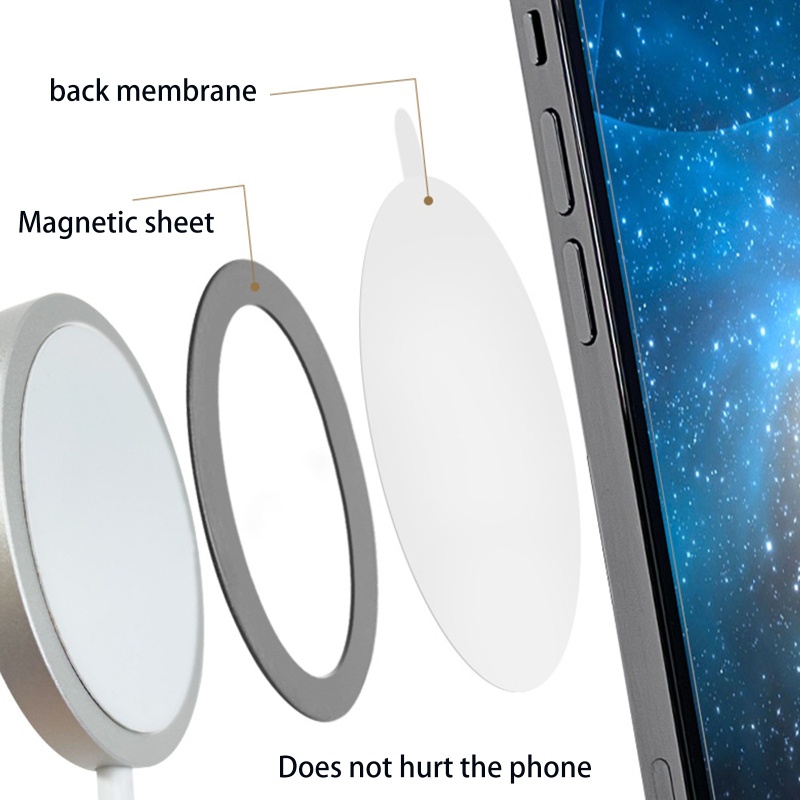 Miếng dán có vòng nam châm thích hợp cho sạc không dây Apple