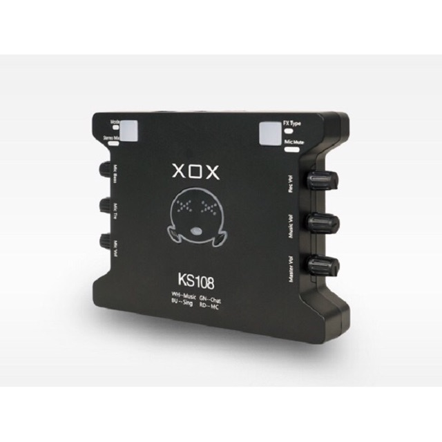 [Mã 159ELSALE hoàn 7% đơn 300K] Sound card XOX KS108 hay soundcard ks108 cho micro thu âm