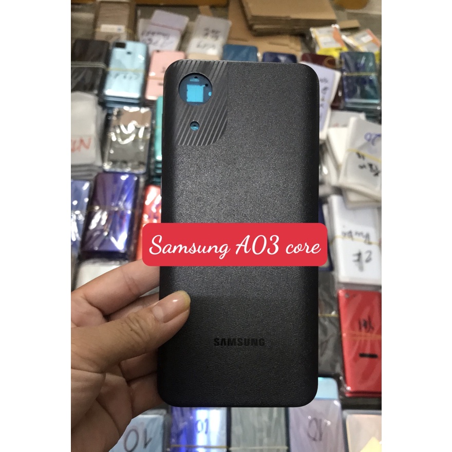 Bộ vỏ Điện thoại Samsung Galaxy A03 Core zin kèm kính camera,nút bấm