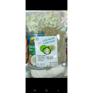 CHÈ CÙI BƯỞI NƯỚC CỐT DỪA SET TỰ LÀM