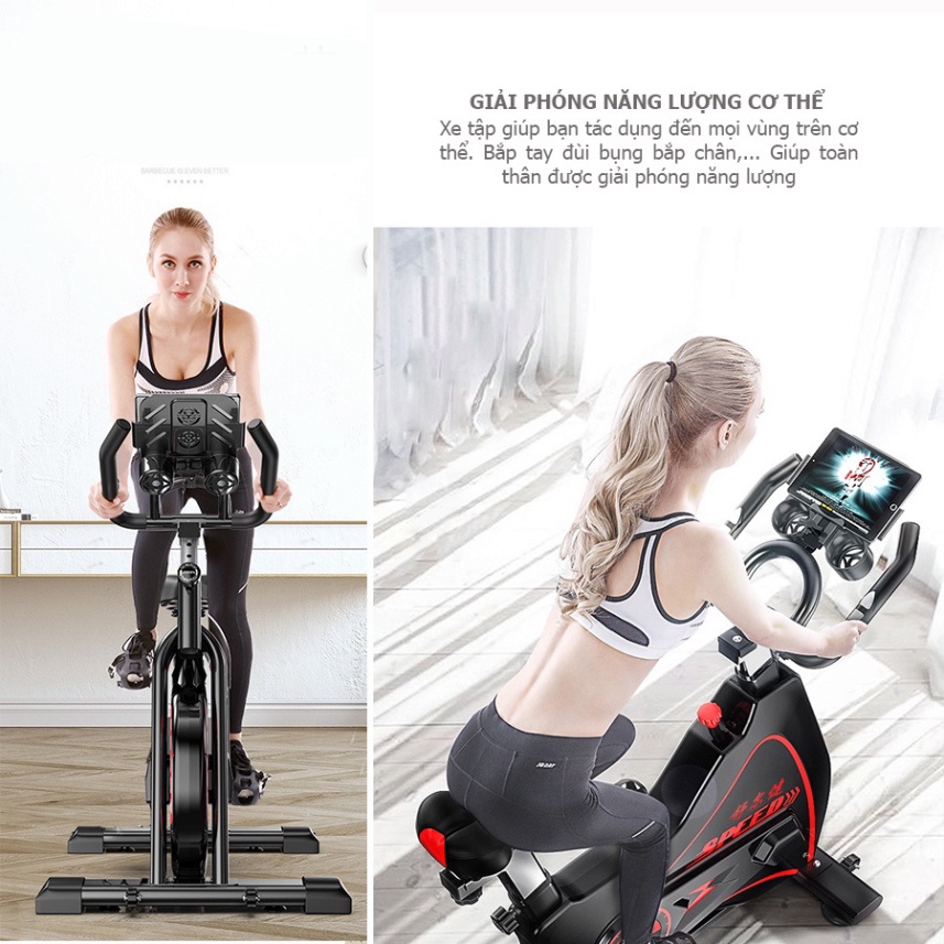 XE ĐẠP TẬP GYM KẾT HỢP CHƠI GAME 3D - Xe đạp tập thể dục tại nhà JOBUR GH 806 thiết kế đẹp, chịu lực lên đến 150kg