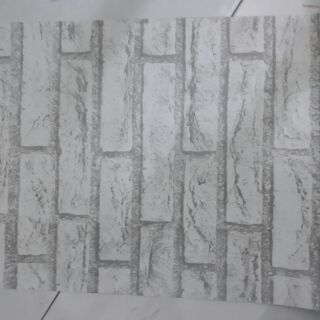 5m giấy dán tường gạch trắng