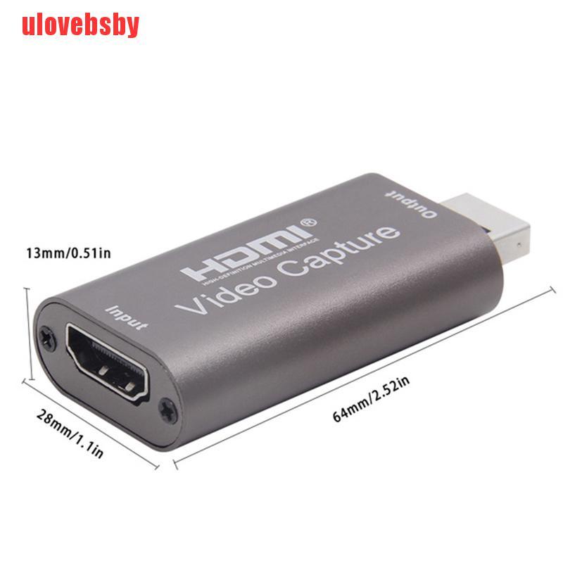 [ulovebsby]4k Graphic Capture Card To Usb 3.0 Video Recorder Card Box for DVD Camcorder