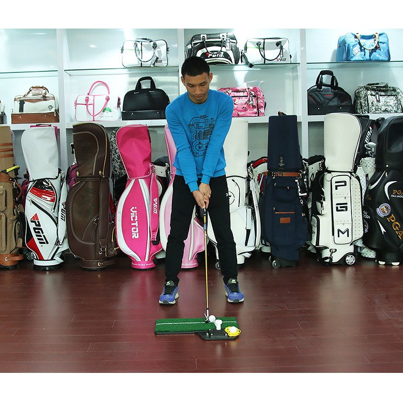 Thảm tập swing Golf Swing Mat chính hãng PGM tặng kèm tee cao su và bóng tập, chơi golf tại nhà swing golf
