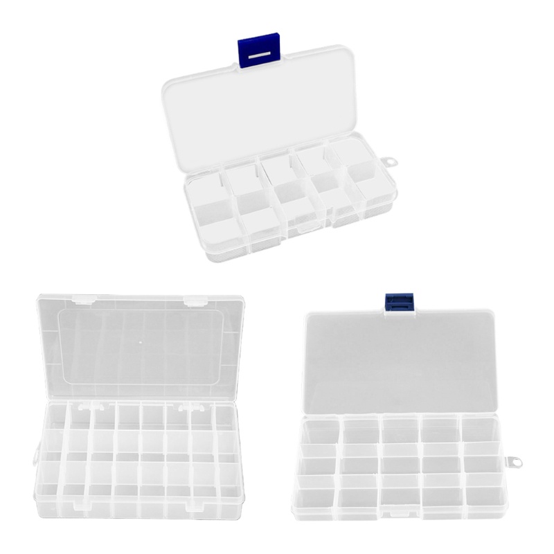 Hộp đựng trang sức trong suốt nhiều ngăn tiện dụng