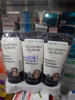 Gel lot mun lucky star(tra xanh+than ht)