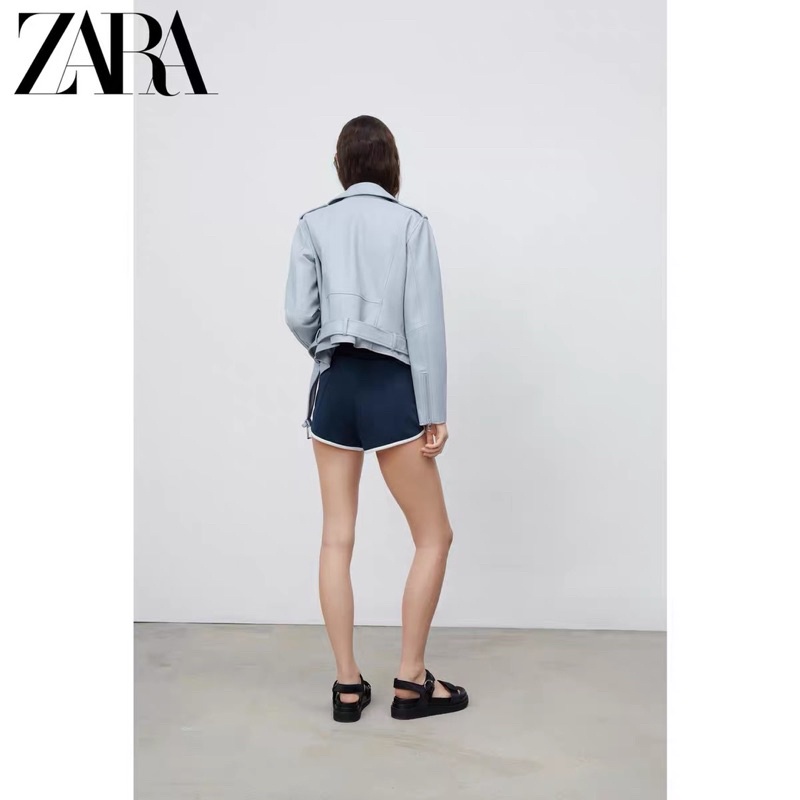 (Sẵn) Áo khoác da Zaraa auth canh sale, 2 mầu