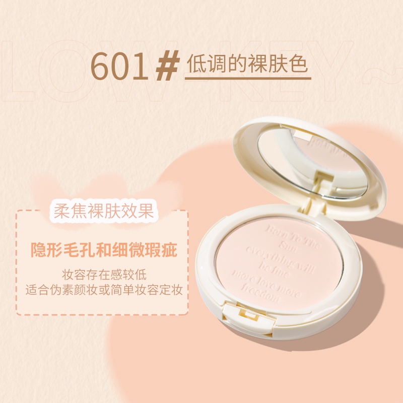 Phấn Phủ Dạng Bột Cappuvini®GOGOTALES 4 Màu Lì Mềm Mịn Kiềm Dầu Kèm Mút Tán Phấn Trang Điểm 10g