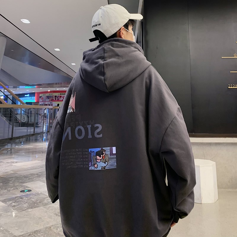 Áo khoác dài tay có mũ trùm thời trang Hàn Quốc 7 màu tùy chọn size M-5XL cho nam | BigBuy360 - bigbuy360.vn