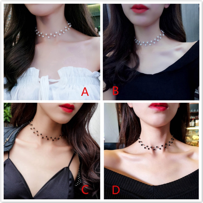 Dây chuyền trang trí ngọc trai giả pchq sang trọng cho tiệc cưới