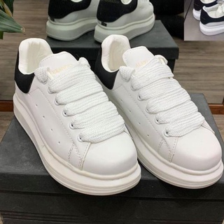 Giày 𝐌𝐂 𝐐𝐔𝐄𝐄𝐍 ⚡️𝐒𝐢ê𝐮 𝐑ẻ⚡️ MCQ Độn Đế 3 Phân Màu Trắng Gót Đen nam nữ Hot Trend full box bill