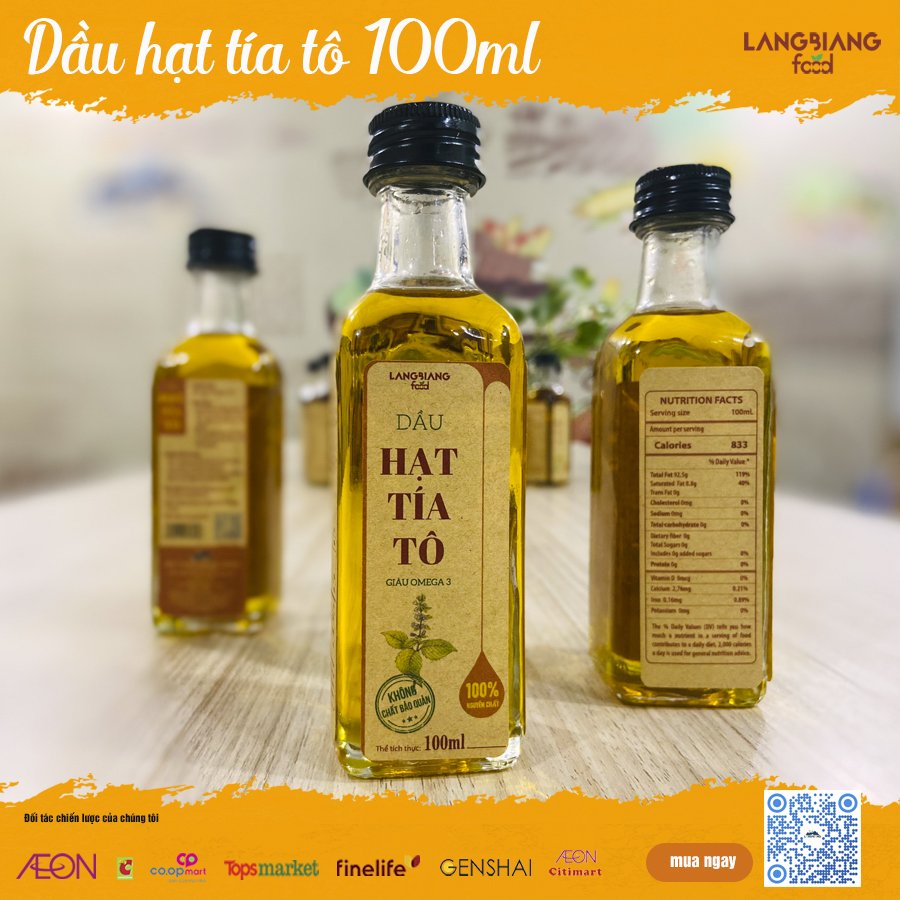 DẦU HẠT TÍA TÔ LANGBIANG FOOD 100ML