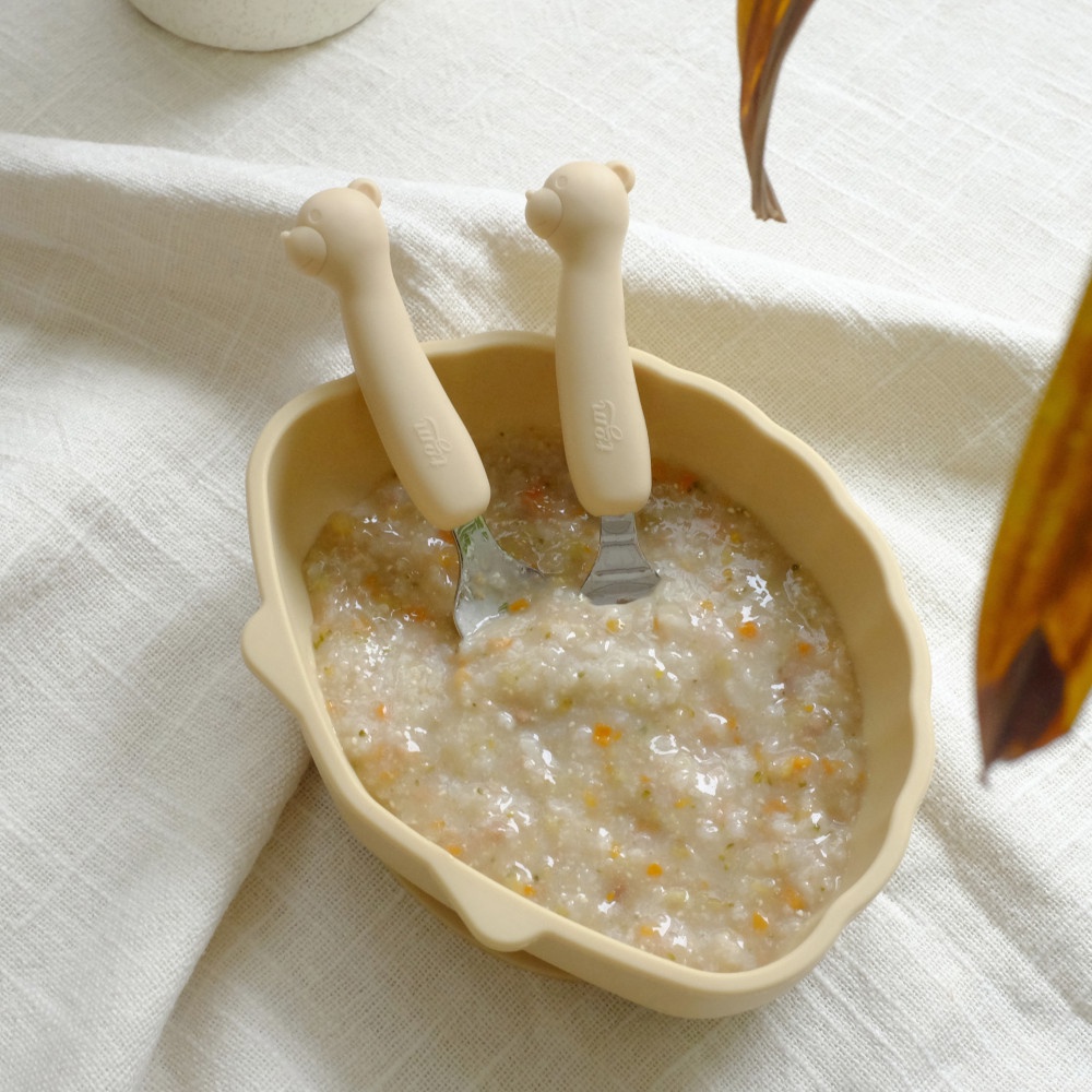 Set Thìa Dĩa Silicone Cho Bé Tập Ăn Dặm Spoon & Fork Chính Hãng Tgm Hàn Quốc Cực An Toàn Cho Bé Yêu