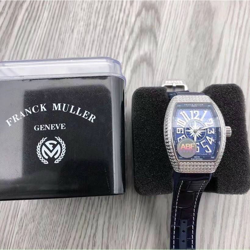 Đồng hồ nữ Franck Muller YachTing V32 ABF 32mm máy Swissquartz thụy sĩ, hàng chuẩn loại 1, full đá cao cấp
