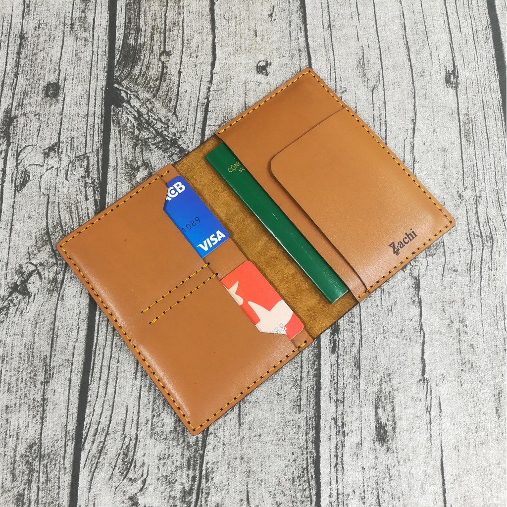 [Zachi] Ví đựng passport hộ chiếu da bò handmade   PP831