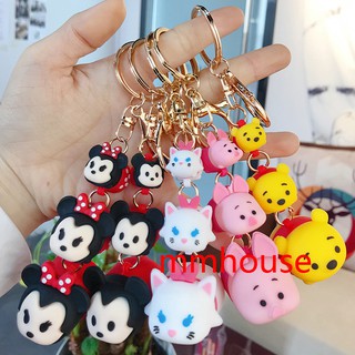 Móc khóa hình nhân vật hoạt hình Disney tsum tsum đáng yêu
