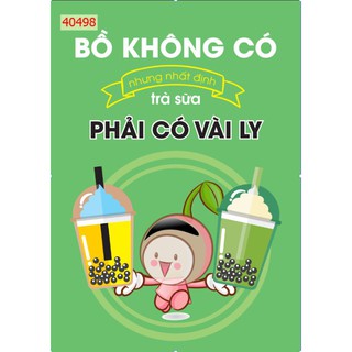 combo 4 bức tranh 3d dán trang trí quán trà sữa keo sẵn