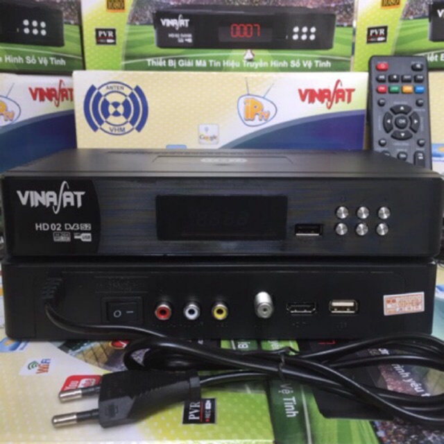 5 ĐẦU VINASAT HD02, ĐẦU VỆ TINH VINSASAT (SL 5 CÁI) CHÍNH HÃNG DÀNH CHO SỈ