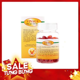 Dầu gấc Vinaga DHA - Sáng mắt, đẹp da, chống oxy hóa. Giúp trẻ ăn ngon, chóng lớn (100 viên nang)