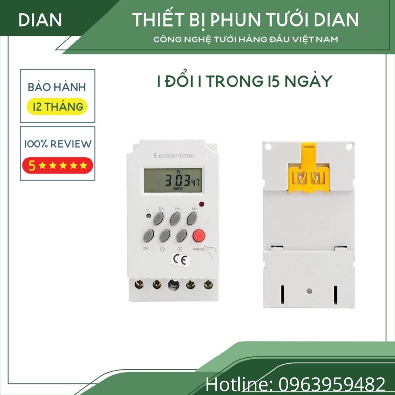Bộ Hẹn Giờ Đóng Mở Van Nước Gồm Van Điện Từ 21mm Và Timer KG316T-II