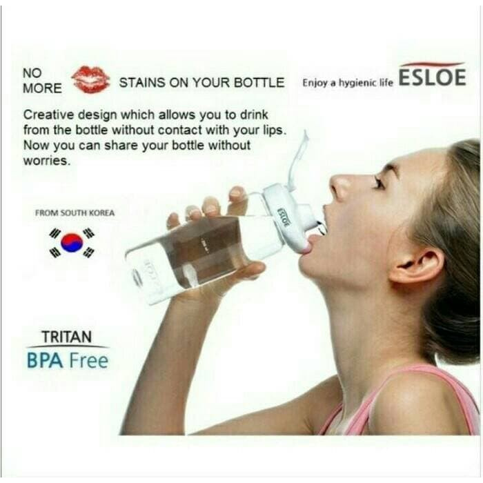 Esloe Bình Nước 500ml Esloe Tritan H318 Phong Cách Hàn Quốc