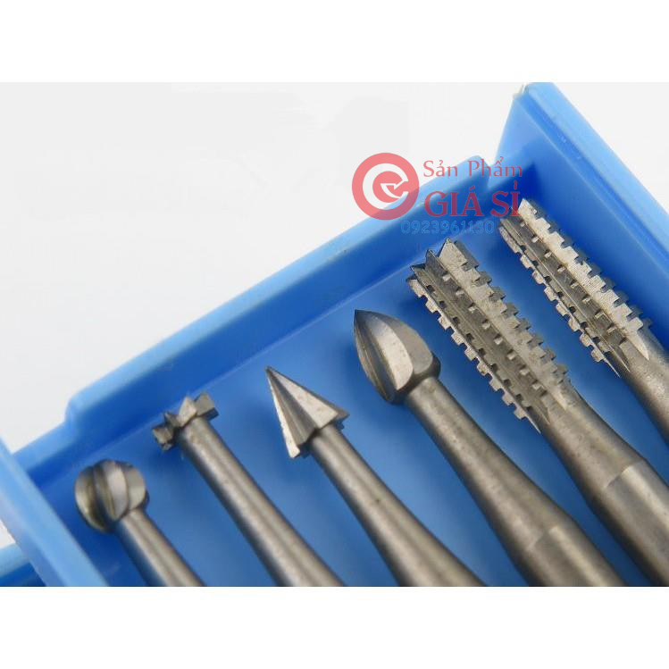 Bộ 6 dao khắc, mài Vonfram cao cấp- đường kính đầu 1.4mm ❤️freeship❤️