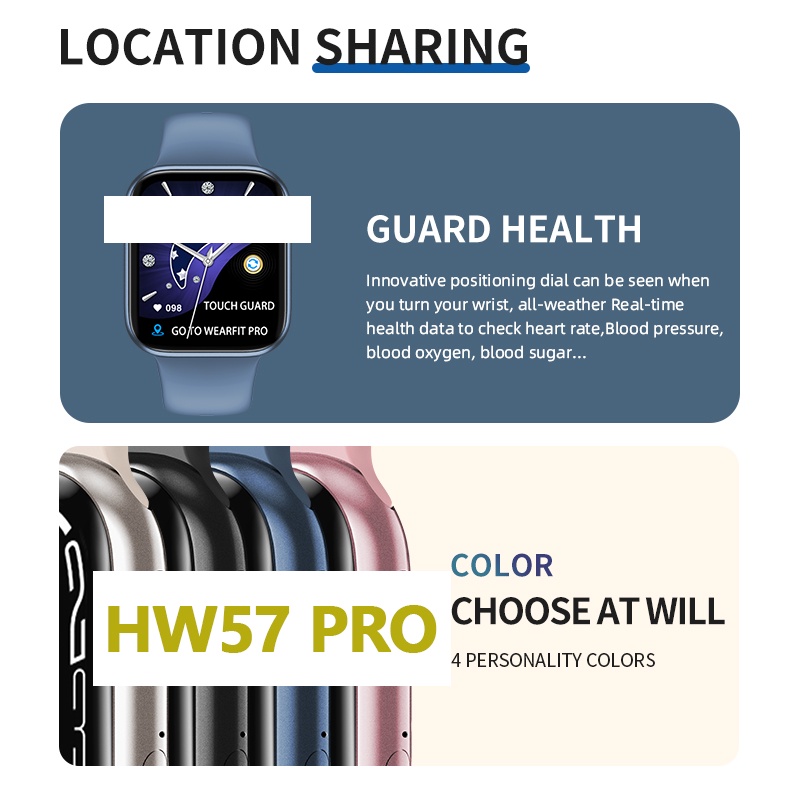 Đồng Hồ Thông Minh HW57 Pro NFC Hỗ Trợ Giọng Nói Chuyên Dụng Cho Nam Nữ