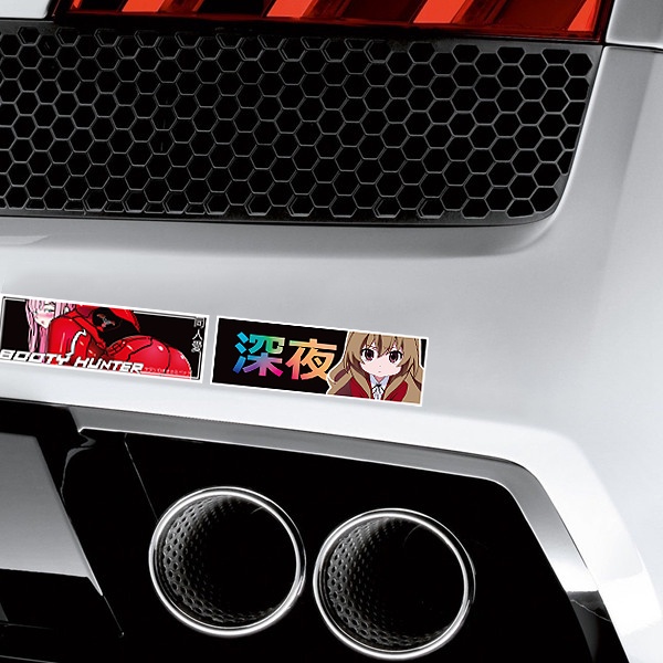 Phong cách Nhật Bản Loli Beauty Sticker Jdm Xe phản quang Sửa đổi Decal Đề can Xe máy Trầy xước Bìa Dán