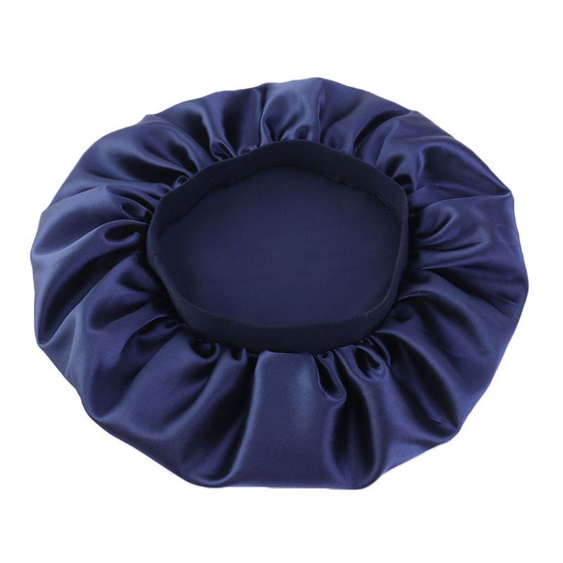 Mũ Trùm Đầu Ngủ Bằng Lụa Nhân Tạo Màu Sắc Ngọt Ngào Co Giãn Tốt Tiện Dụng Cho