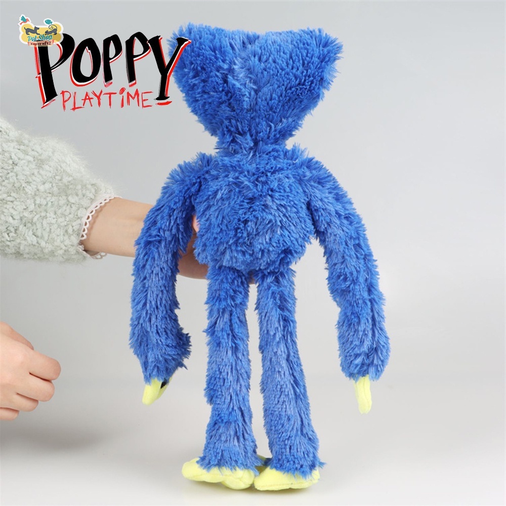 Gấu bông lông nhung hình nhân vật Huggy Wuggy trong game Poppy Playtime