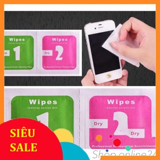 Bộ lau giấy lau màn hình điện thoại, ipad, kính, Máy tính bảng, ống kinh...