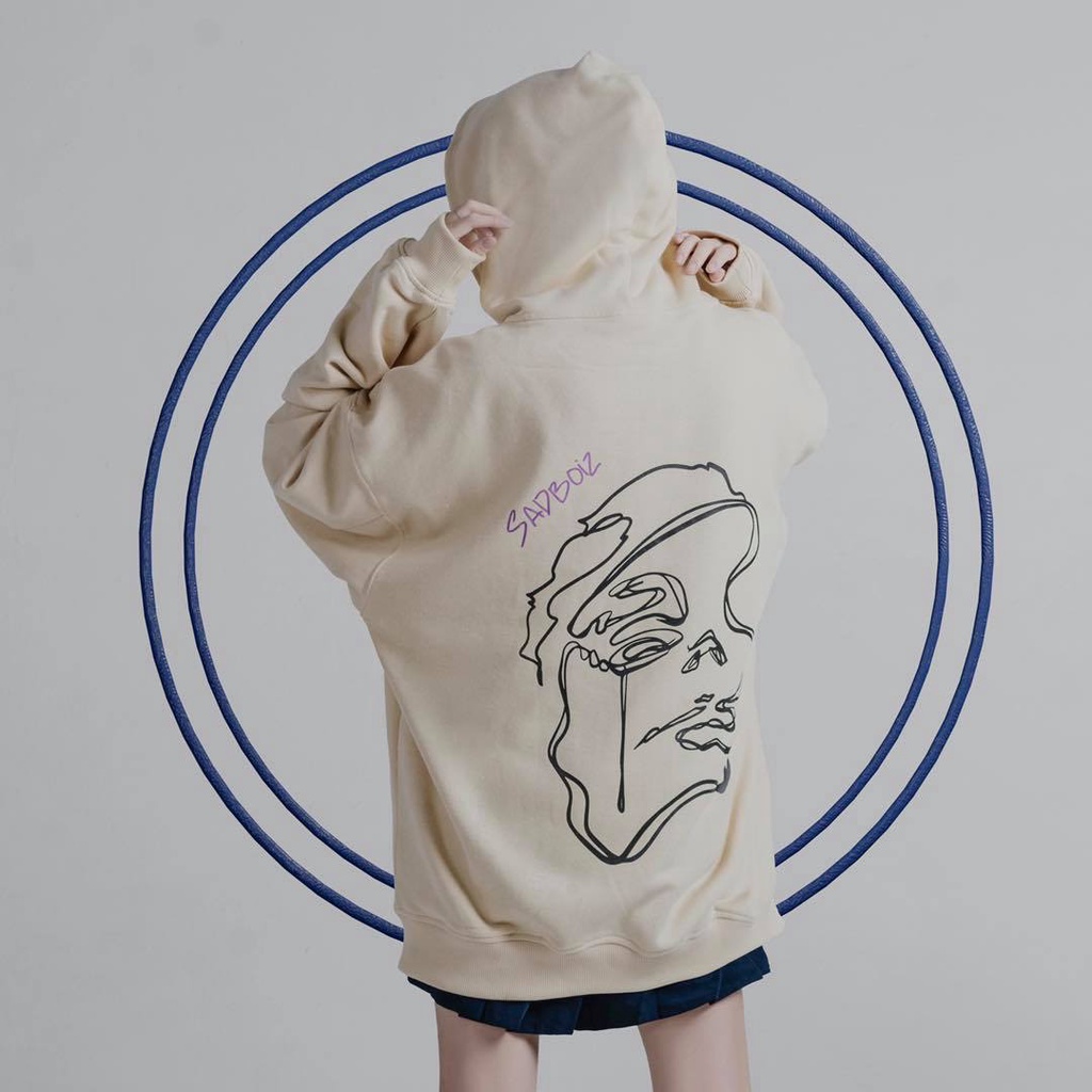 Áo hoodie Sadboizvibes zipper áo khoác dây kéo sad boiz form rộng nam nữ unisex