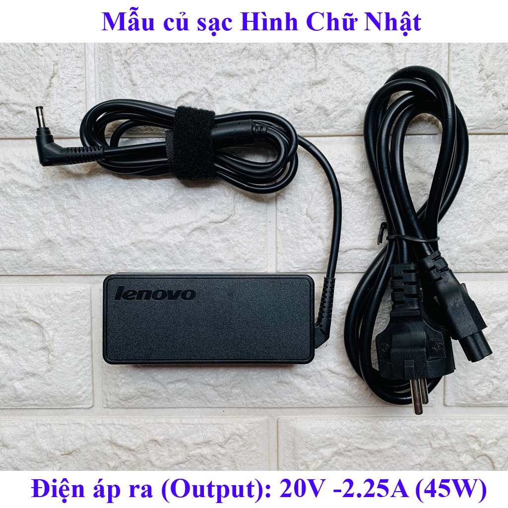 Sạc Laptop LENOVO 20V-2.25A/3.25 Vuông chân nhỏ loại ZIN phù hợp cho lenovo IdeaPad 110, 110-15ISK, 110-14ISK, 110-14IB