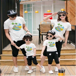 [HOT HOT]ÁO THUN ĐI BIỂN CHO GIA ĐÌNH IN HỌA TIẾT HÌNH BÃI BIỂN SIÊU HOT ĐỦ MÀU ĐỦ SIZE - ATDB81