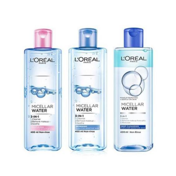 Nước tẩy trang Loreal paris 3 in 1 micellar water 400ml, 95ml | BigBuy360 - bigbuy360.vn