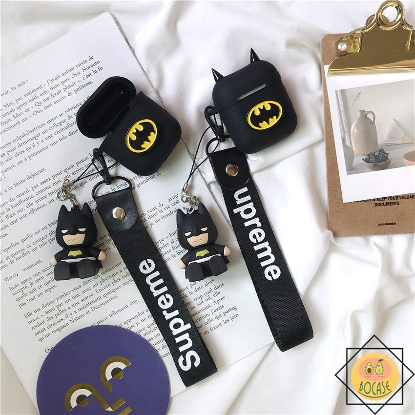 Combo 4 món batman vỏ bảo vệ tai nghe airpod 1, 2, i11, i12