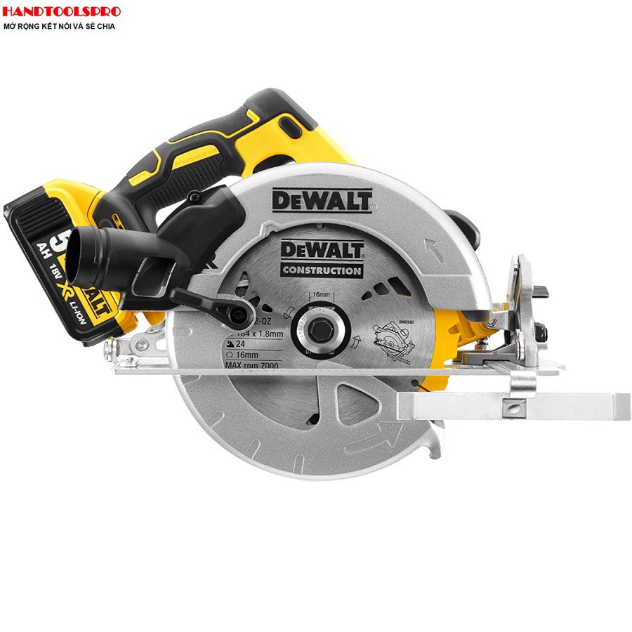 184mm Thân Máy cưa đĩa dùng pin 18V DeWALT DCS570N-KR