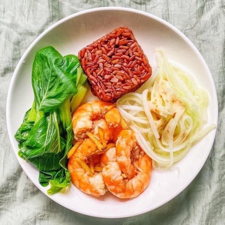 Gạo lứt dẻo đỏ hữu cơ ONFOD gạo lức hỗ trợ giảm cân ăn kiêng cho người tiểu đường, gym, yoga, bà bầu thực dưỡng 1kg