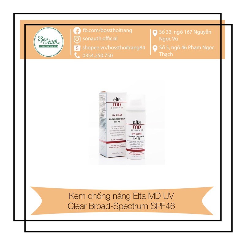 Kem chống nắng Elta MD UV Clear Broad-Spectrum SPF46
