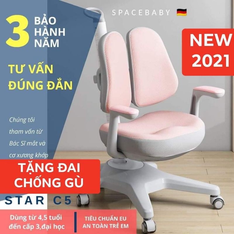 Ghế chống gù SpaceBaby C5 tư vấn căn chỉnh đúng cách từ bác sĩ