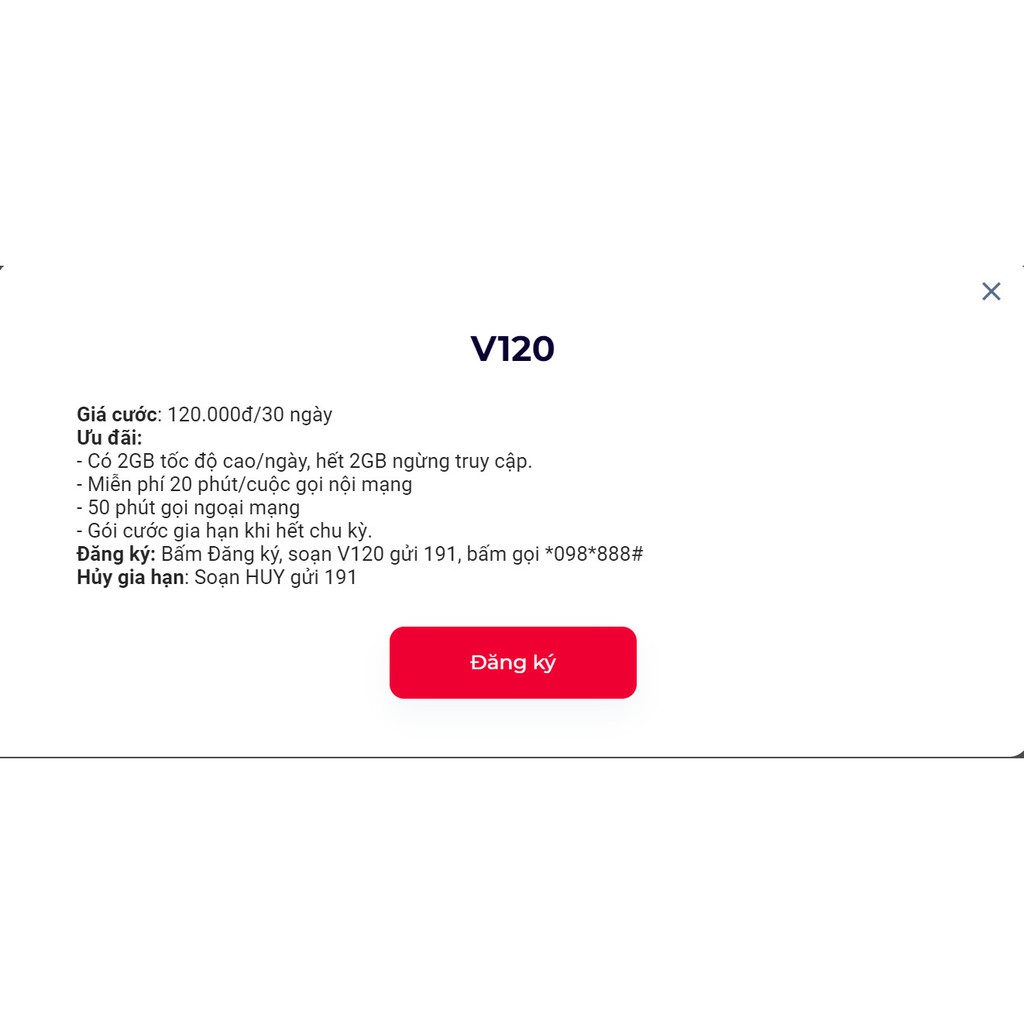 Giảm giá data Viettel các gói v90c,st90,st120k,v120,v120n,v150c,st150k,v200c