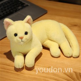 ✅Thú nhồi bông hình mèo 3D 31cm dễ thương cho bé
