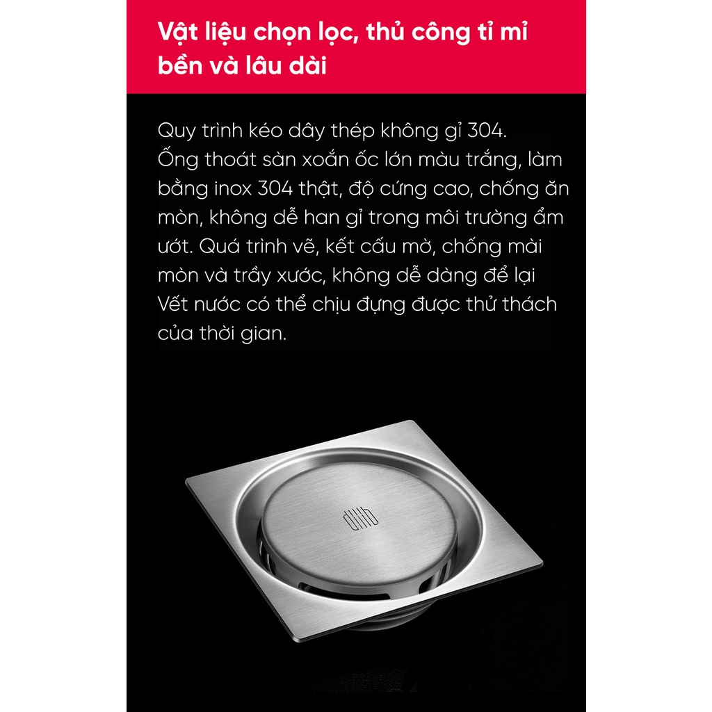 Nắp hố ga/ thoát sàn/ cống chống mùi Xiaomi DiiiB